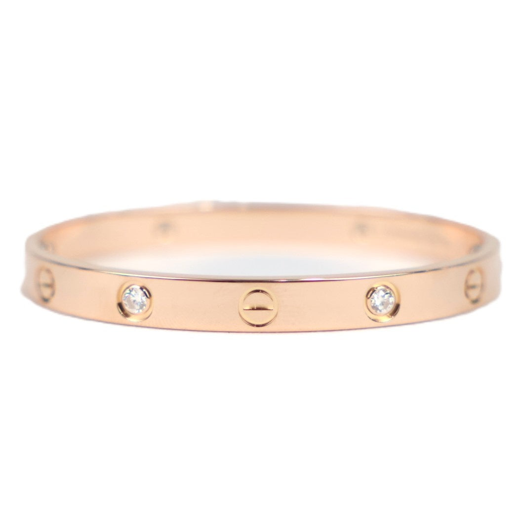 Cartier Love Bracelet Classic Model 4-Diamonds #16 Bracelet