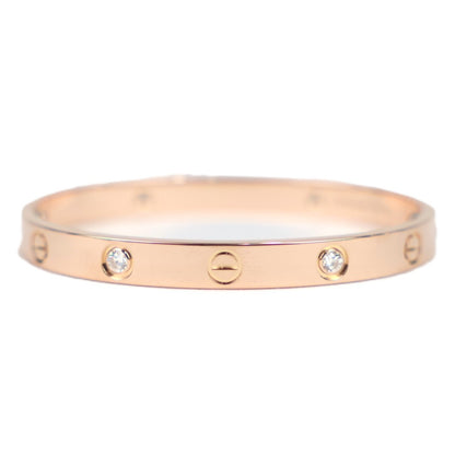 Cartier Love Bracelet Classic Model 4-Diamonds #16 Bracelet