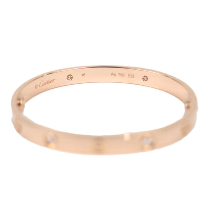 Cartier Love Bracelet Classic Model 4-Diamonds #16 Bracelet