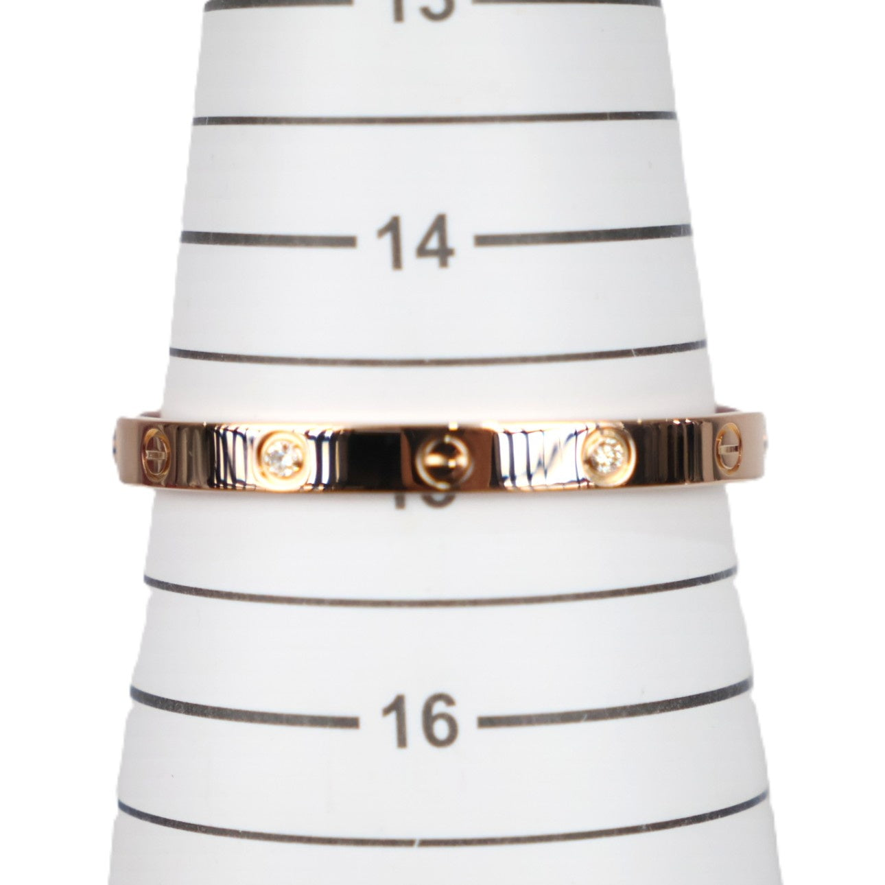 Cartier Love Bracelet Classic Model 4-Diamonds #16 Bracelet