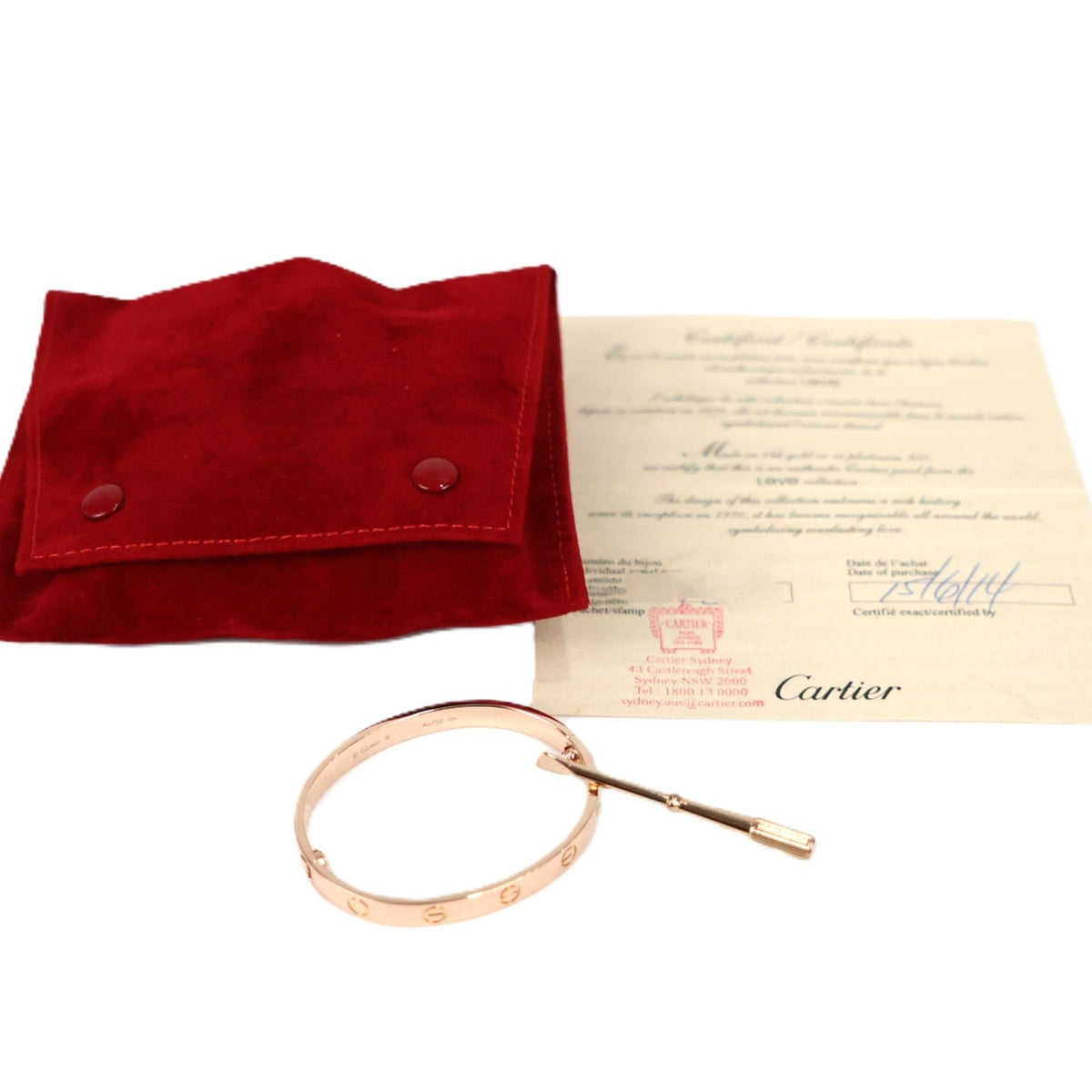 Cartier B6035616 Love Classic Model #16 Bracelet