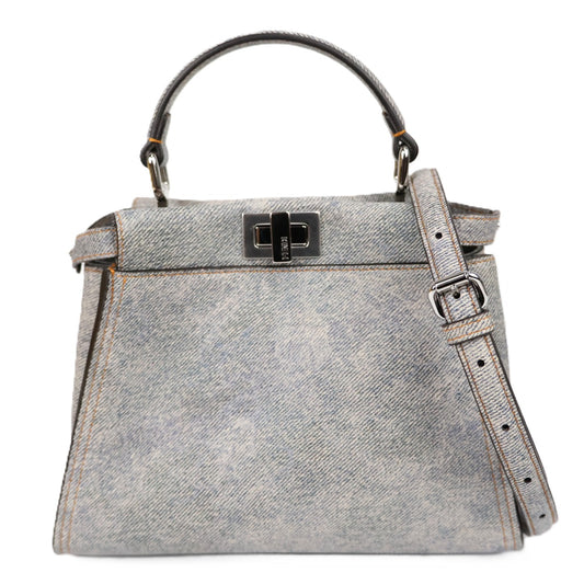 FENDI 8BN244 AV1Z PEEK A BOO MINI HANDBAG