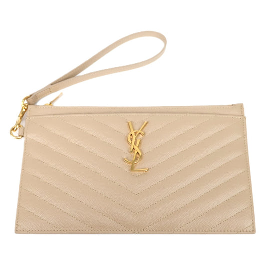 SAINT LAURENT 636313 BOW01 CASSANDRE BILL POUCH CLUTCH BAG