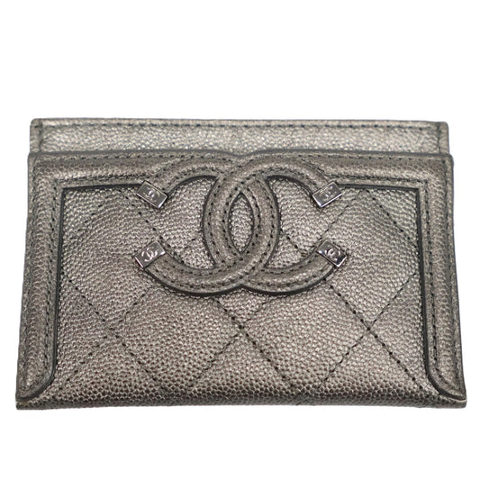 CHANEL 81457 FILIGREE CARD HOLDER
