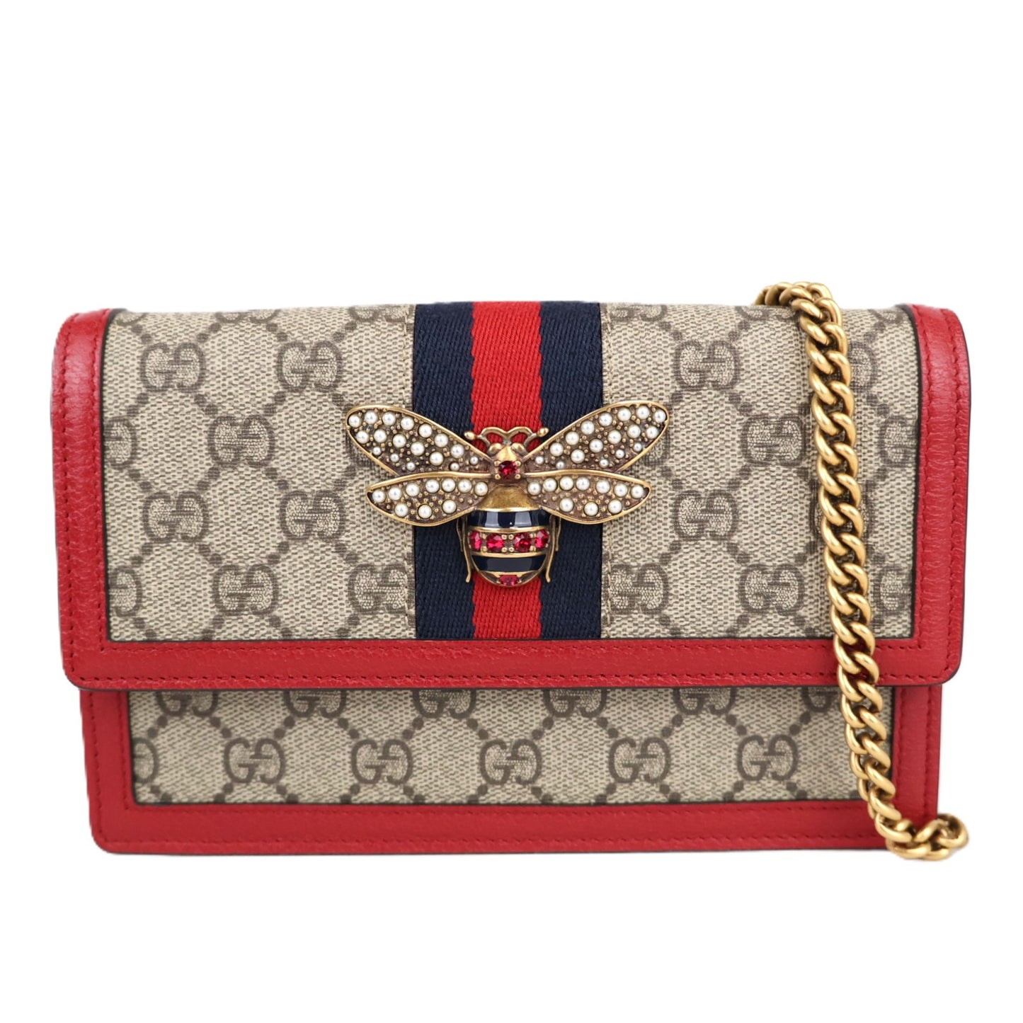 GUCCI 476079 9I6QT QUEEN MARGARET WALLET ON CHAIN