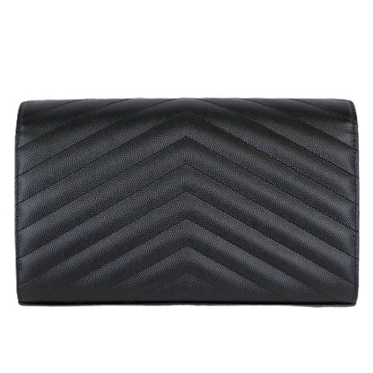 SAINT LAURENT 377828 BOW01 CASSANDRE WALLET ON CHAIN
