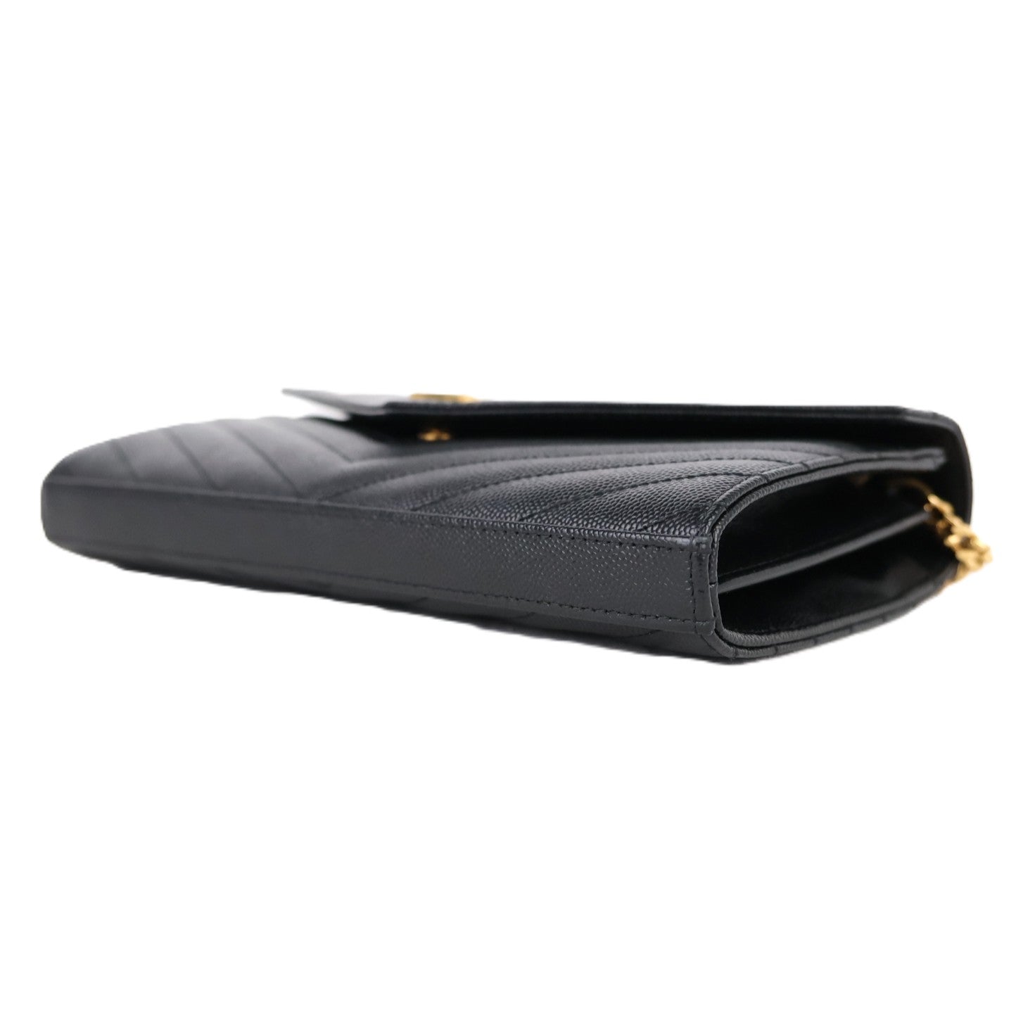 SAINT LAURENT 377828 BOW01 CASSANDRE WALLET ON CHAIN
