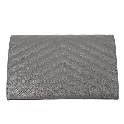 SAINT LAURENT 377828 BOW01 CASSANDRE WALLET ON CHAIN