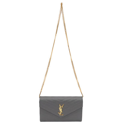 SAINT LAURENT 377828 BOW01 CASSANDRE WALLET ON CHAIN