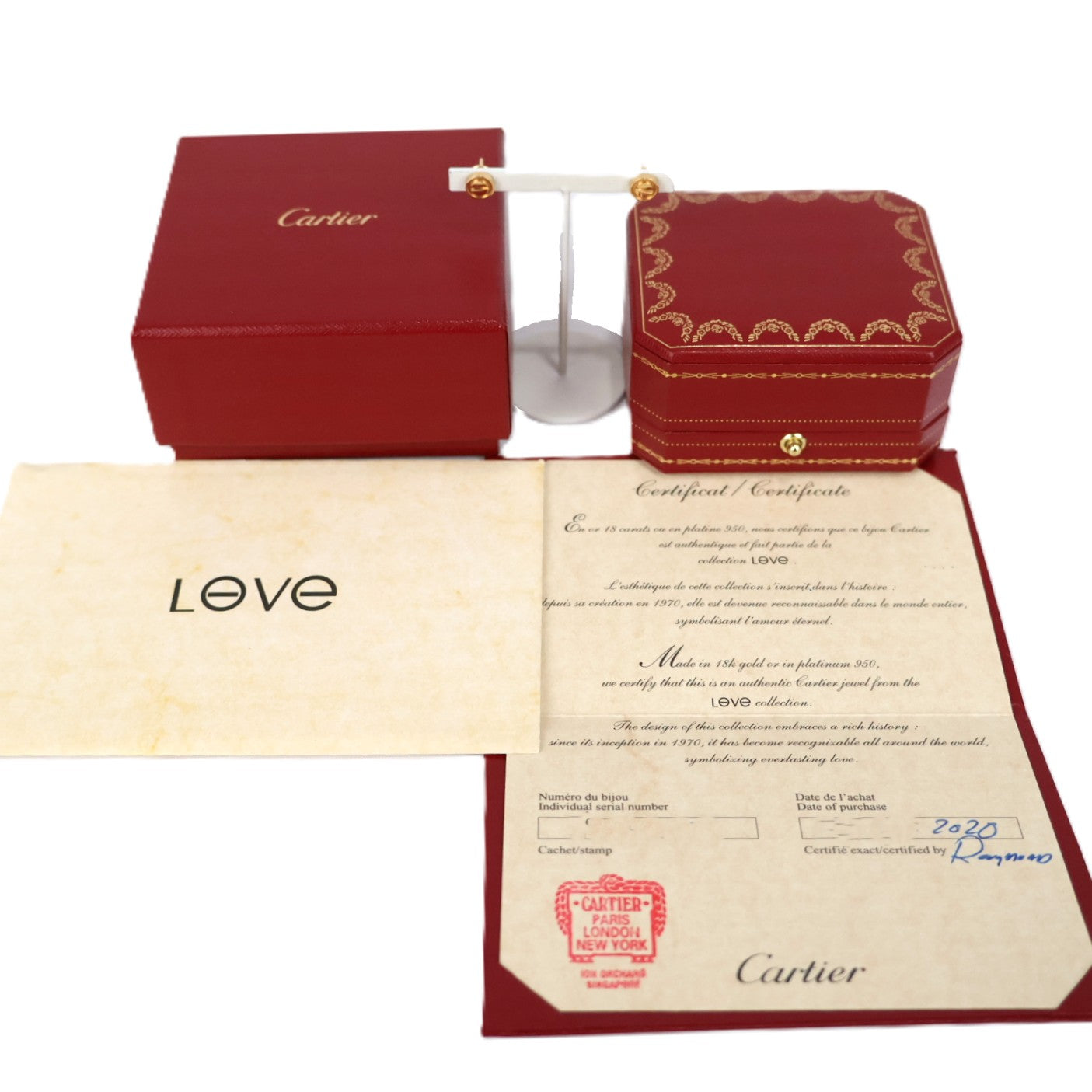 Cartier B8301254 Love Stud Earrings