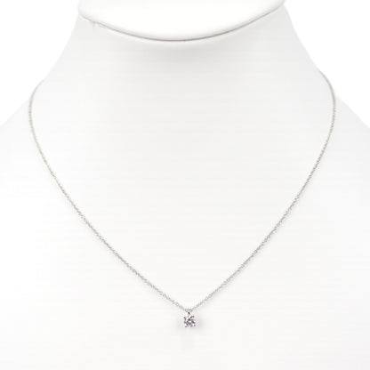 TIFFANY & Co. Solitaire 0.26ct-H-VVS1-3EX Necklace