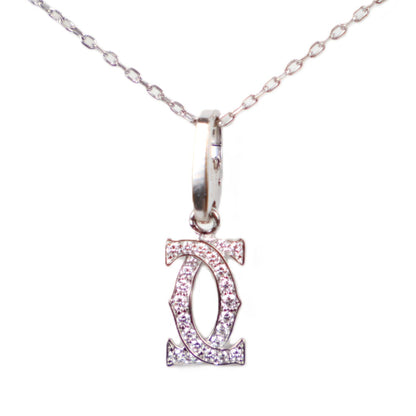 Cartier B3010300+B7060800 Double C Charm + Forsa Chain Necklace