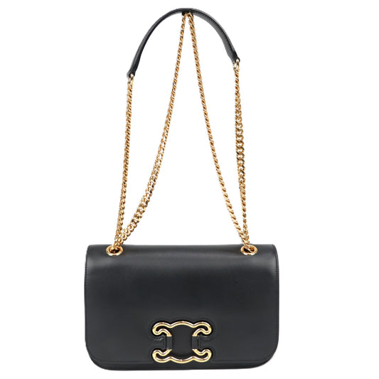 CELINE 199813EPA TRIOMPHE FRAME MEDIUM SHOULDER BAG