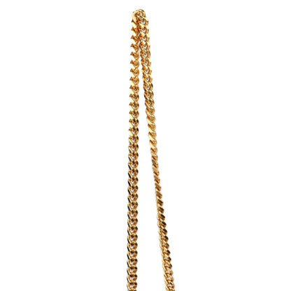 SAINT LAURENT 377828 BOW01 CASSANDRE WALLET ON CHAIN