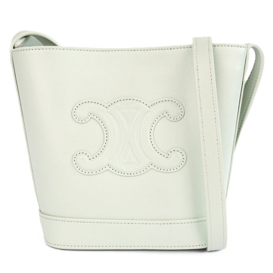 CELINE 10L433ESM BUCKET CUIR TRIOMPHE MINI CROSSBODY BAG