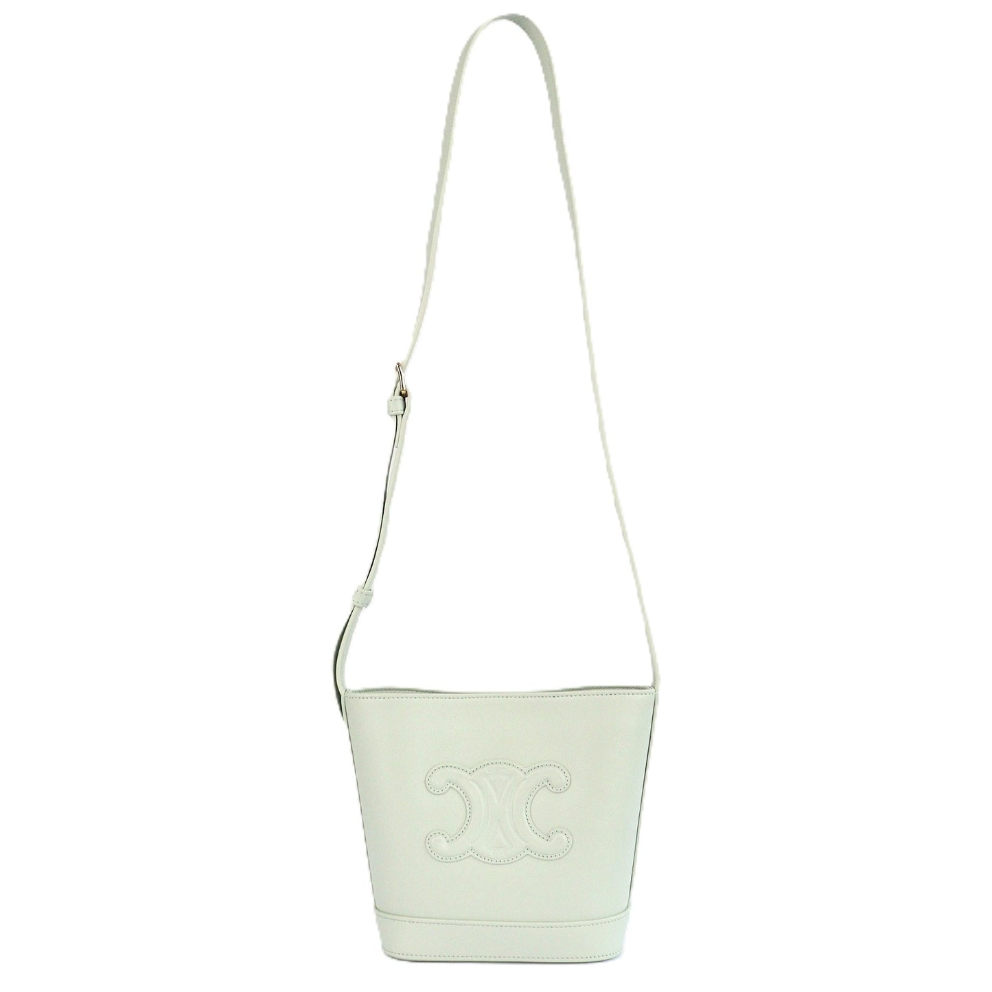 CELINE 10L433ESM BUCKET CUIR TRIOMPHE MINI CROSSBODY BAG