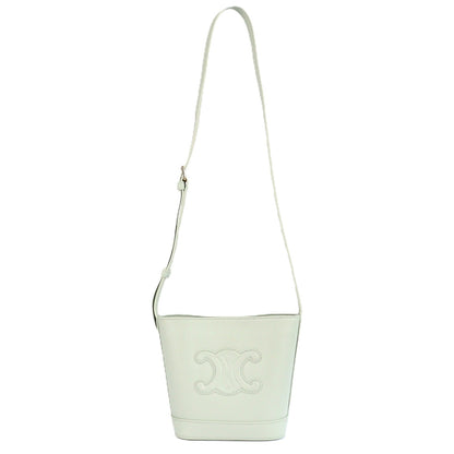 CELINE 10L433ESM BUCKET CUIR TRIOMPHE MINI CROSSBODY BAG