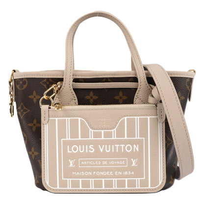 LOUIS VUITTON M25657 NEVERFULL BANDOULIERE INSIDE OUT BB TOTE BAG