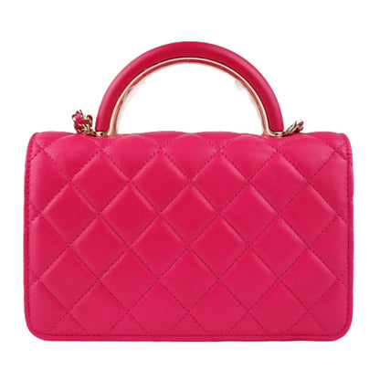 CHANEL AP2844 TOP HANDLE FLAP WALLAET ON CHAIN