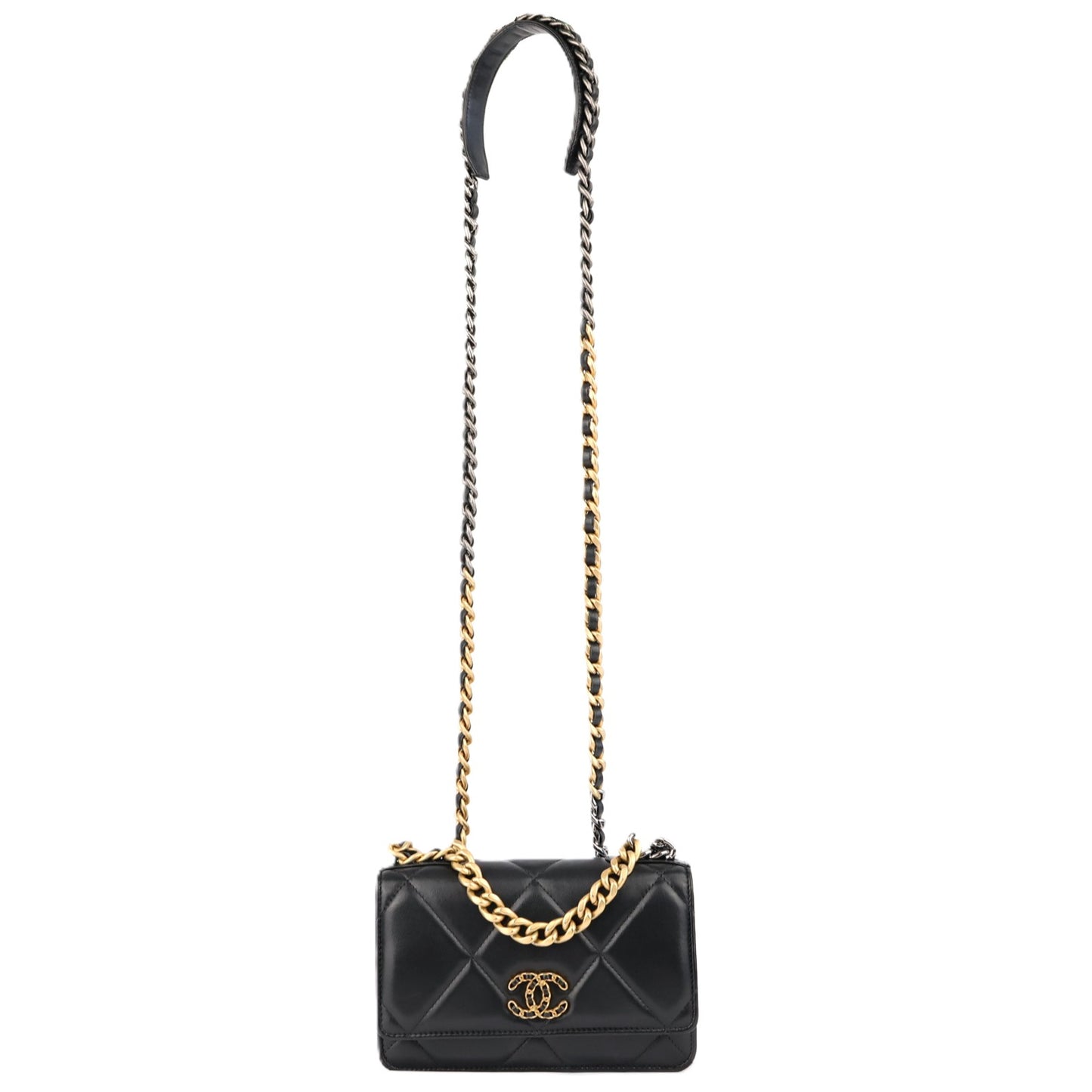 CHANEL AP0957 CHANEL 19 WALLAET ON CHAIN