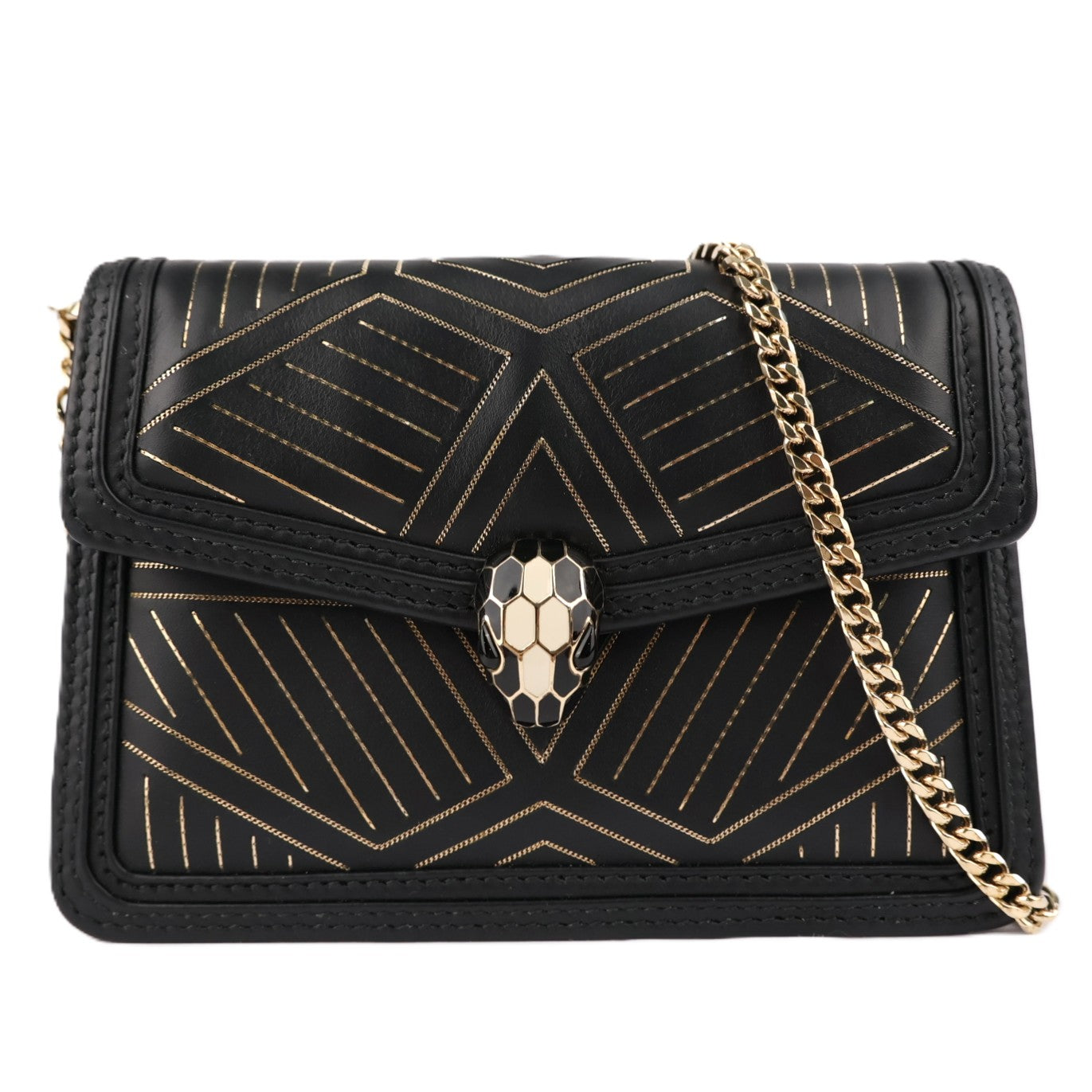 BVLGARI 288985 SERPENTI DIAMOND BLAST CROSSBODY BAG