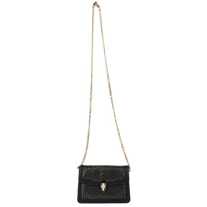BVLGARI 288985 SERPENTI DIAMOND BLAST CROSSBODY BAG