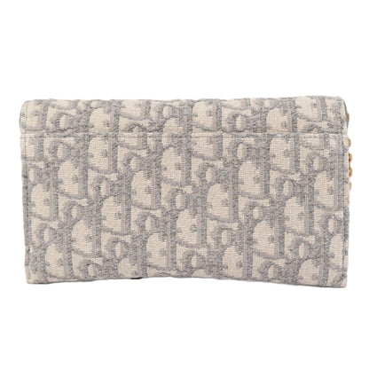 DIOR S5907CTZQ SADDLE CHAIN POUCH MEDIUM WALLET ON CHAIN