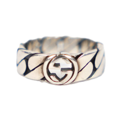 GUCCI 661513 J8400 0728 Interlocking G Ring #12 (51.5)