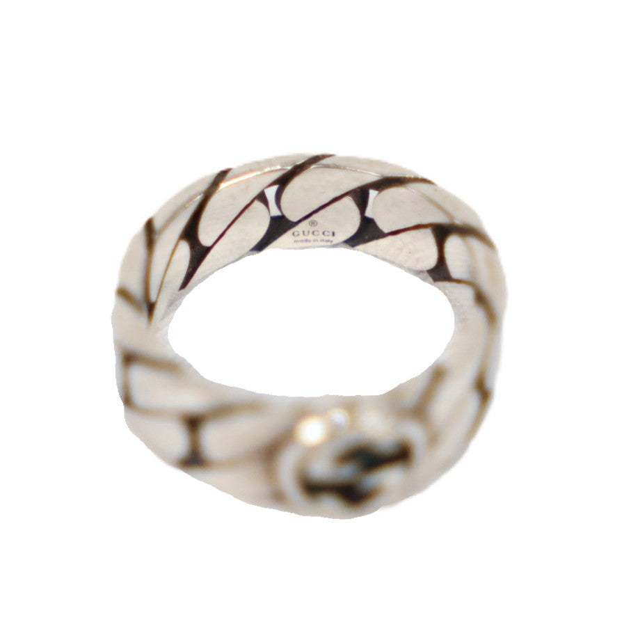 GUCCI 661513 J8400 0728 Interlocking G Ring #12 (51.5)
