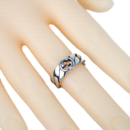 GUCCI 661513 J8400 0728 Interlocking G Ring #12 (51.5)