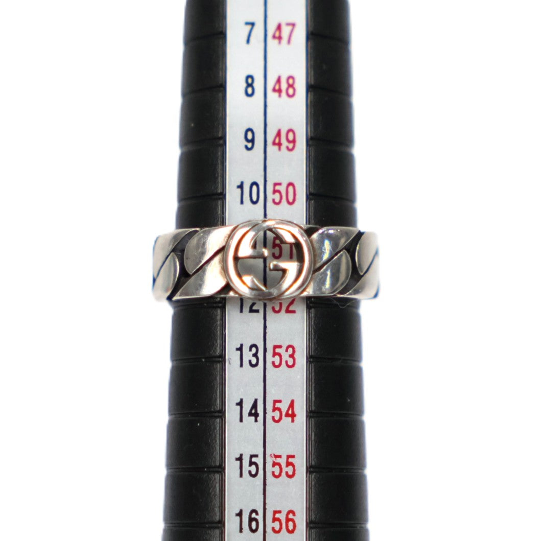 GUCCI 661513 J8400 0728 Interlocking G Ring #12 (51.5)