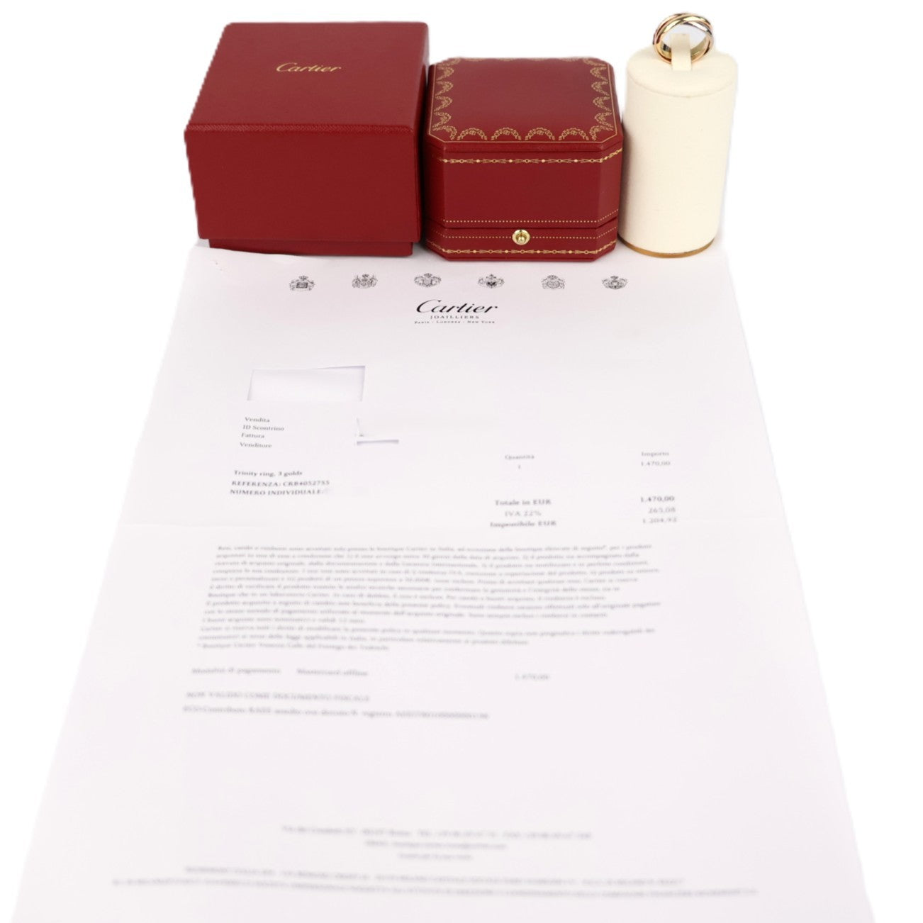 Cartier B4052755 Trinity Ring #55