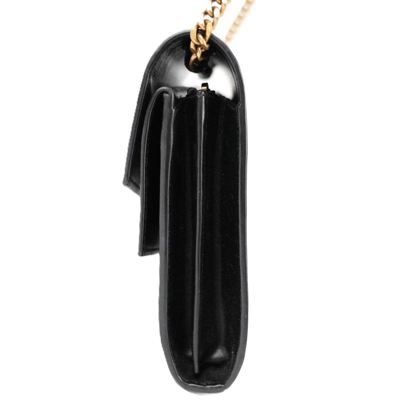 SAINT LAURENT 575012 02G0W WALLAET ON CHAIN