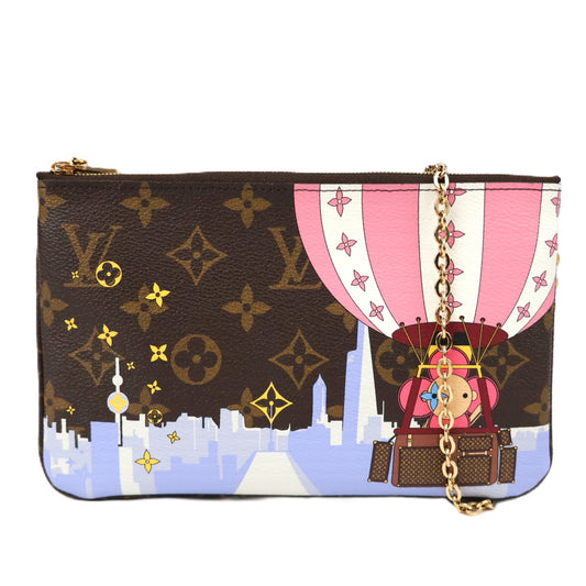 LOUIS VUITTON M68486 POCHETTE DOUBLE ZIP CROSSBODY BAG