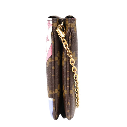 LOUIS VUITTON M68486 POCHETTE DOUBLE ZIP CROSSBODY BAG