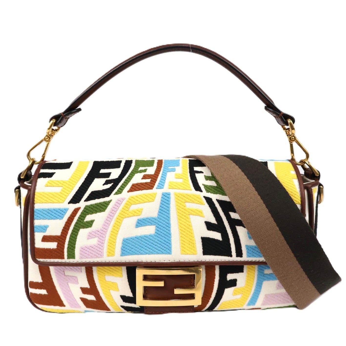 FENDI 8BR600 AGKA BAGUETTE SHOULDER BAG