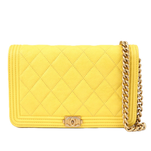 CHANEL 81969 BOY CHANEL WALLAET ON CHAIN