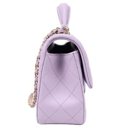 CHANEL AS2431 TOP HANDLE FLAP HANDBAG