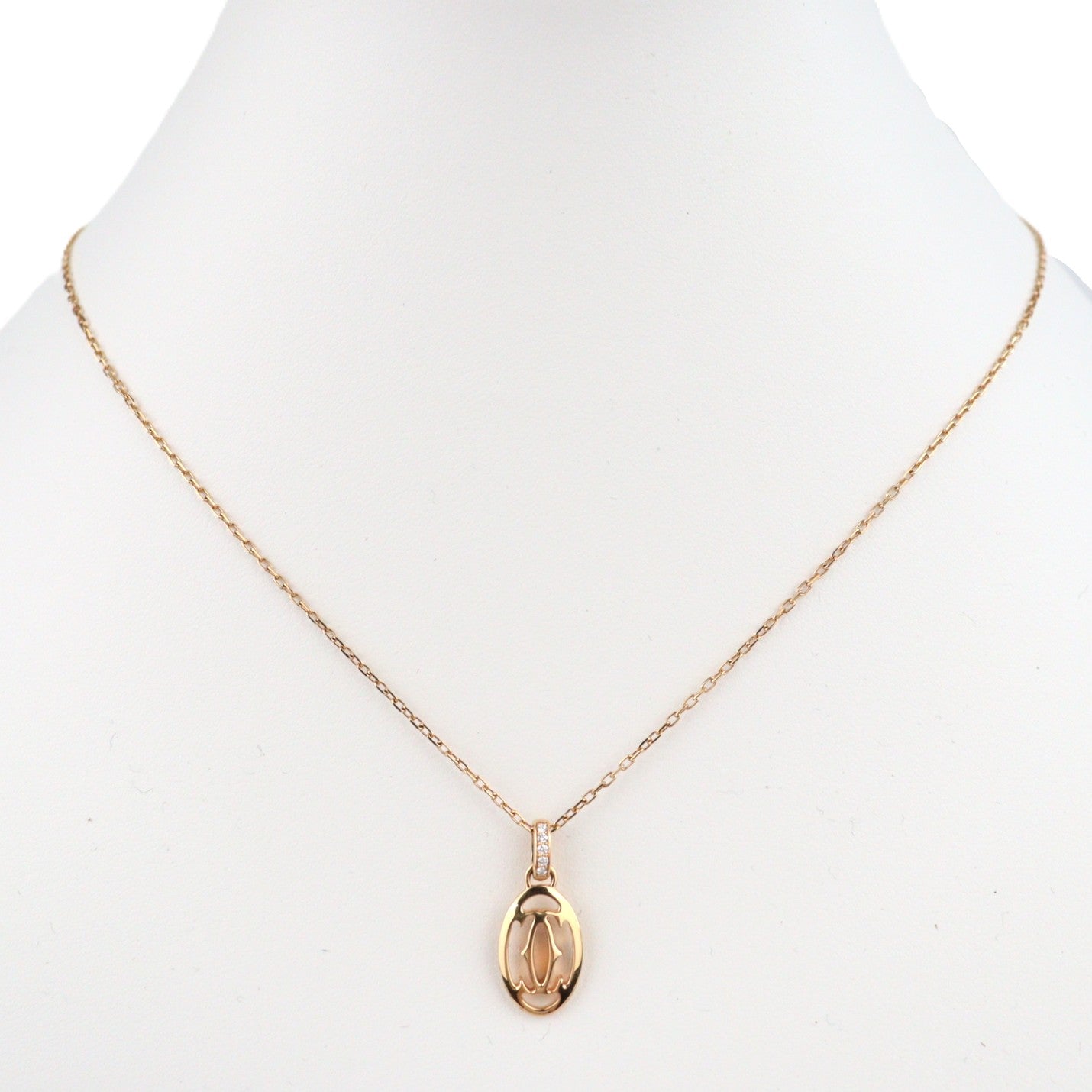 Cartier B7219200 Logo Double C Necklace