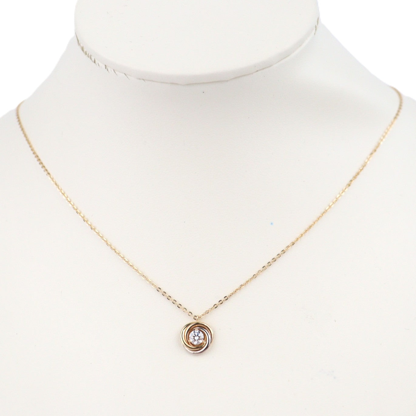 Cartier B7224812 Trinity 1-Diamond Necklace