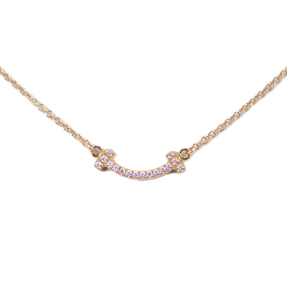 TIFFANY & Co. 62617683 T Smile Mini Necklace
