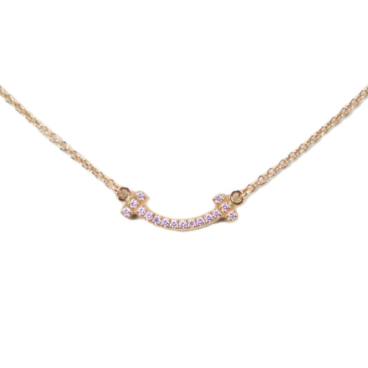 TIFFANY & Co. 62617683 T Smile Mini Necklace