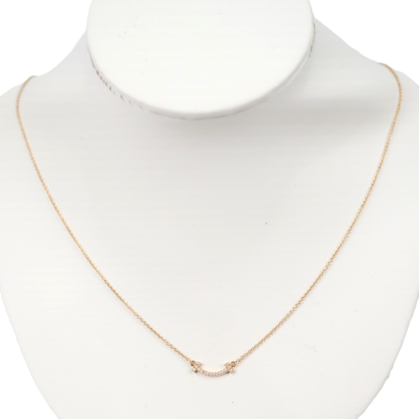 TIFFANY & Co. 62617683 T Smile Mini Necklace