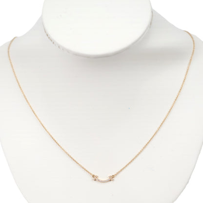 TIFFANY & Co. 62617683 T Smile Mini Necklace
