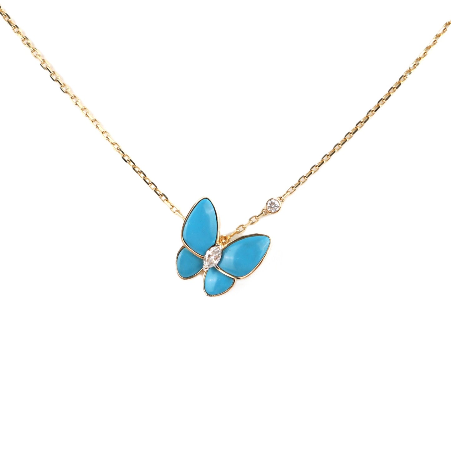 Van Cleef & Arpels VCARP7UP00 Two Butterfly Necklace