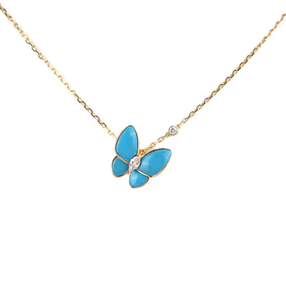 Van Cleef & Arpels VCARP7UP00 Two Butterfly Necklace