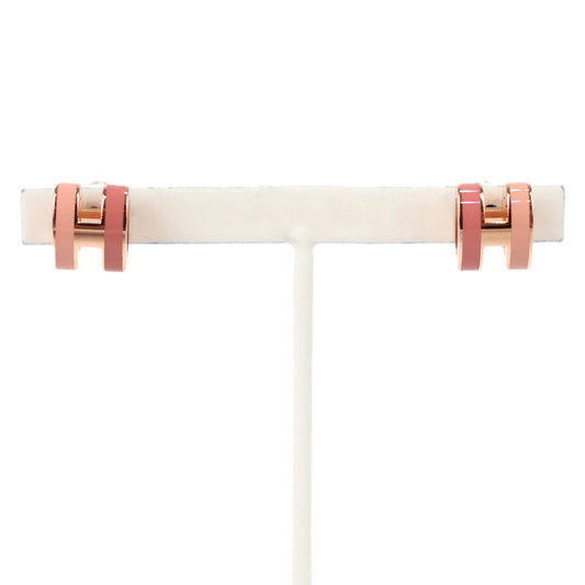 HERMES 100065FO POP H ROCABAR MINI EARRINGS