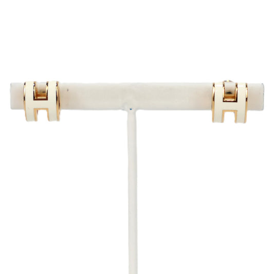 HERMES 608002F POP H MINI EARRINGS