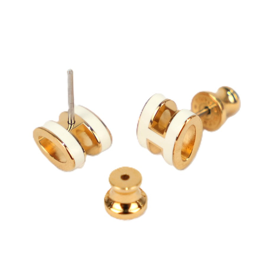 HERMES 608002F POP H MINI EARRINGS