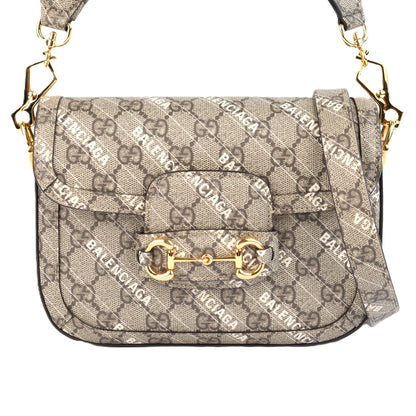 GUCCI 658574 HORSEBIT X BALENCIAGA SHOULDER BAG
